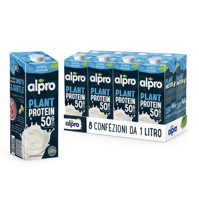 ALPRO PROTEIN 50g Bevanda Vegetale Proteica alla Soia 8x1l