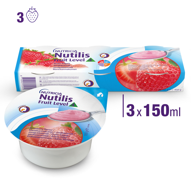 NUTILIS FRUIT LEVEL 4 Fragola 3x150g